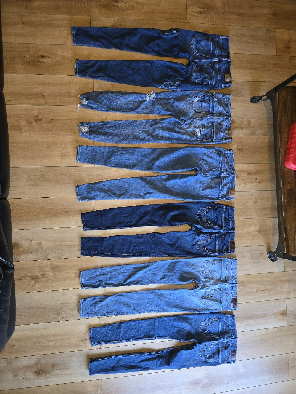 Bundle of 6 American Eagle Hollister Jeggings Skinny Jeans Sz 0